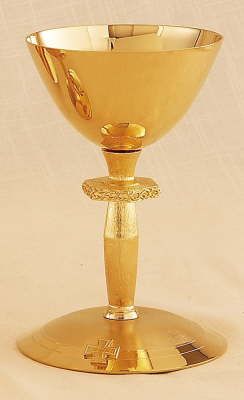 Gold Chalice With Scale Paten
